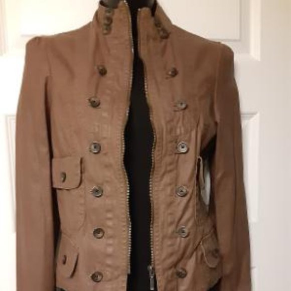 Ai Authentic Icon Chocolate Military Style Jacket - Picture 2 of 10